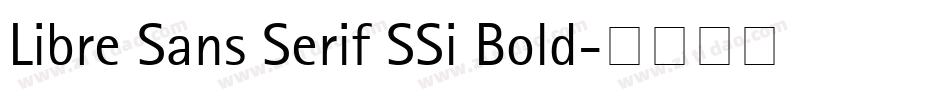 Libre Sans Serif SSi Bold字体转换